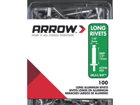 Arrow 1 8 In. x 1 2 In. Aluminum IP Rivet (100 Count) Discount