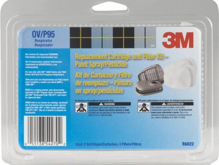 3M OV P95 Paint Replacement Filter Cartridge with Pre-Filter Pack (2-Pack) Supply