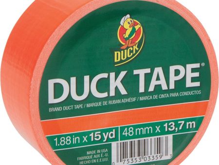 Duck Tape 1.88 In. x 15 Yd. Colored Duct Tape, Neon Orange Online Sale