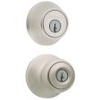 Kwikset Polo Satin Nickel Deadbolt and Door Knob Combo on Sale