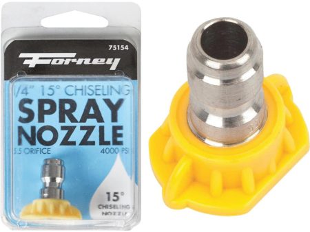 Forney Quick Connect 5.5mm 15 Deg. Yellow Pressure Washer Spray Tip Discount