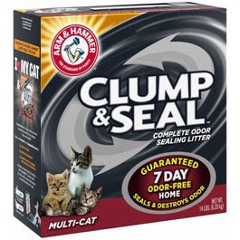 Cat Litter, Multi-Cat Clump & Seal, 14-Lbs. on Sale