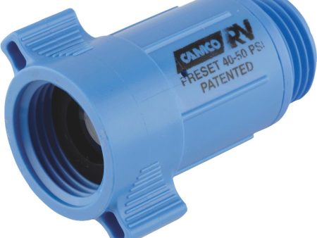 Camco 3 4 In. 40 - 50 psi Durable ABS Plastic RV Water Regulator Supply