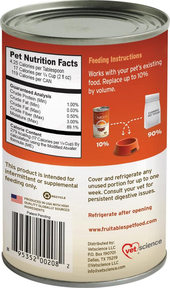 Fruitables Pumpkin SuperBlend Digestive Canned Supplement for Dogs & Cats Online Hot Sale