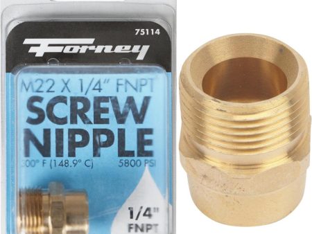 Forney 1 4 In. Female Pressure Washer Screw Nipple Discount