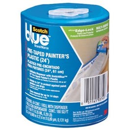 Painter s Plastic + Dispenser, Pre-Taped, 24-In. x 90-Ft. Discount