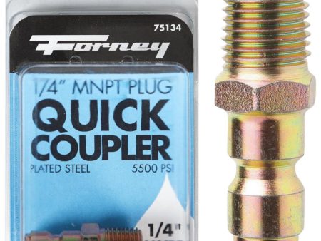 Forney 1 4 In. Male Quick Connect Pressure Washer Plug For Sale