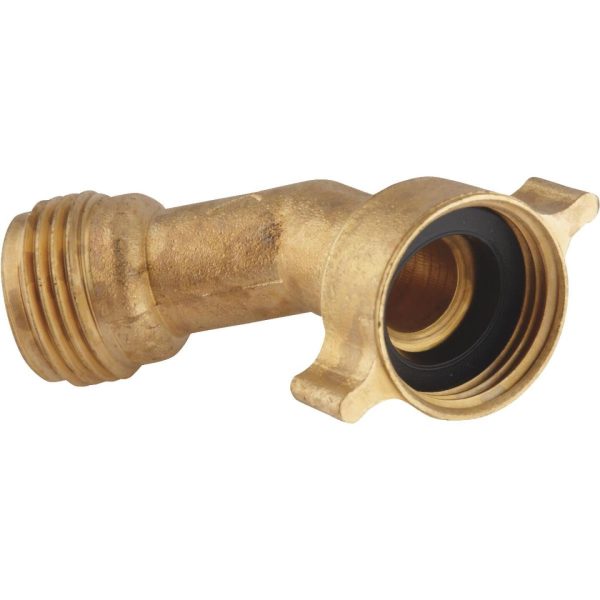 Camco Brass 45 deg RV Water Hose Elbow Online now