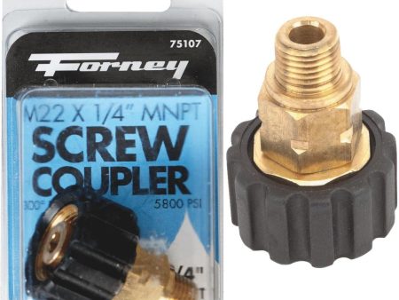 Forney M22F x 1 4 In. Male Screw Pressure Washer Coupling Online Sale