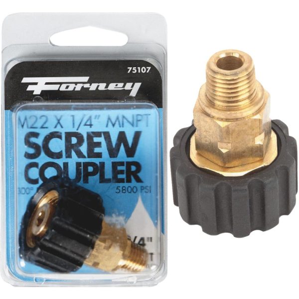 Forney M22F x 1 4 In. Male Screw Pressure Washer Coupling Online Sale