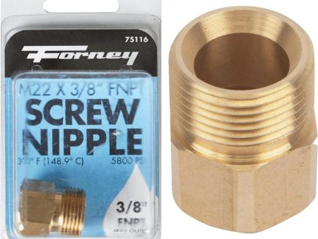 Forney 3 8 In. Female Pressure Washer Screw Nipple Online now