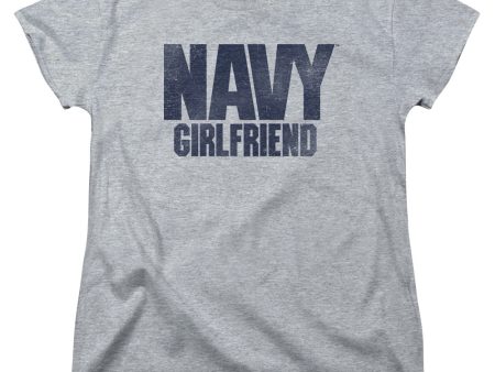 NAVY : GIRLFRIEND S\S WOMENS TEE ATHLETIC HEATHER SM Fashion