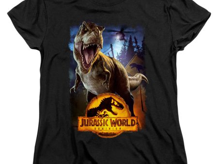 JURASSIC WORLD : NO MORE FENCES WOMENS SHORT SLEEVE Black LG Online