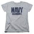 NAVY : GRANDMA S\S WOMENS TEE ATHLETIC HEATHER XL Fashion