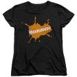 NICKELODEON BRAND : NICK RETRO BURST LOGO WOMENS SHORT SLEEVE Black XL Supply