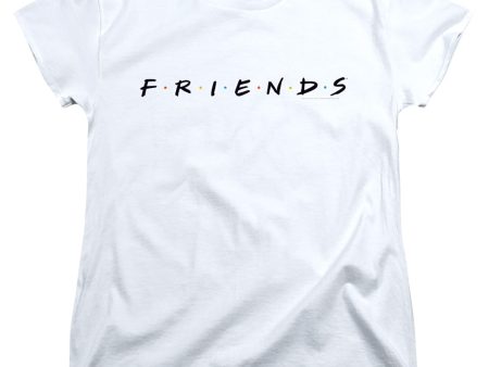 FRIENDS : LOGO WOMENS SHORT SLEEVE White MD Online Sale