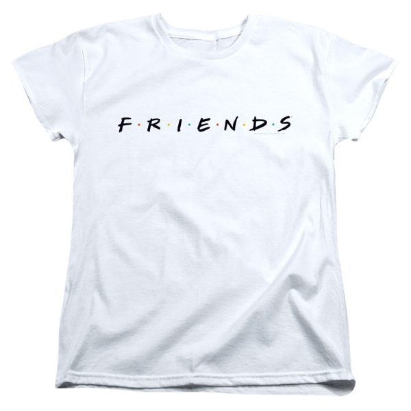 FRIENDS : LOGO WOMENS SHORT SLEEVE White MD Online Sale