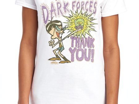 DEXTER S LABORATORY : DARK FORCES S\S WOMENS TEE Banana LG Sale