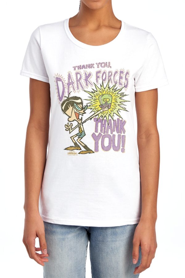 DEXTER S LABORATORY : DARK FORCES S\S WOMENS TEE Banana LG Sale