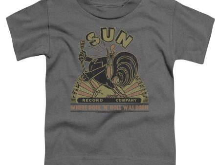 SUN RECORDS : SUN ROOSTER TODDLER SHORT SLEEVE CHARCOAL XL (5T) For Cheap