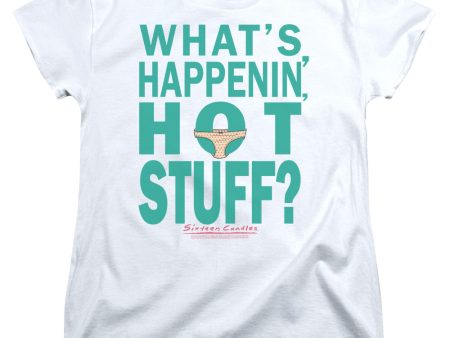 BREAKFAST CLUB : WHAT S HAPPENIN  S\S WOMENS TEE White LG Cheap