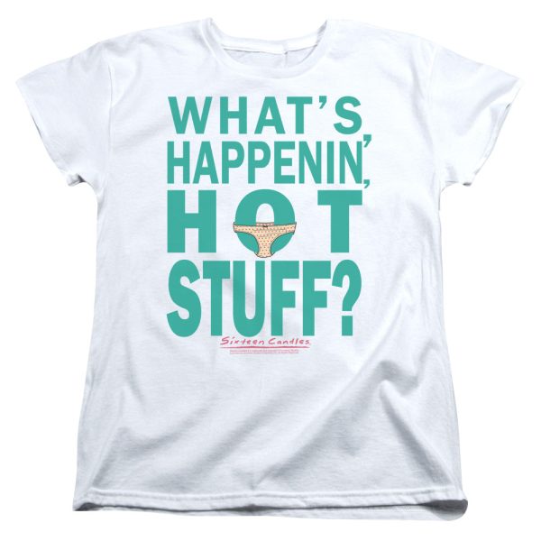 BREAKFAST CLUB : WHAT S HAPPENIN  S\S WOMENS TEE White LG Cheap