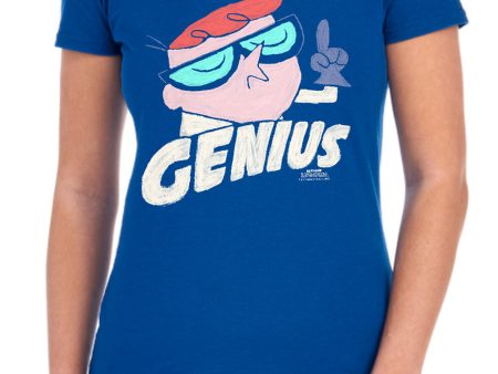 DEXTER S LABORATORY : GENIUS S\S WOMENS TEE BLACK MD Fashion