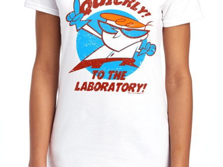 DEXTER S LABORATORY : QUICKLY S\S WOMENS TEE White XL Cheap