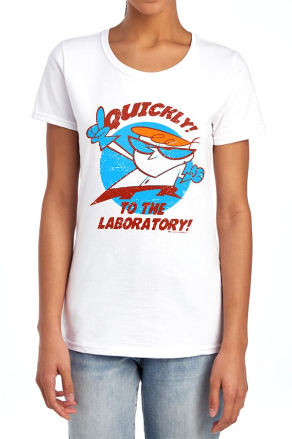 DEXTER S LABORATORY : QUICKLY S\S WOMENS TEE White XL Cheap