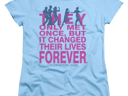 BREAKFAST CLUB : FOREVER S\S WOMENS TEE LIGHT BLUE XL Online now