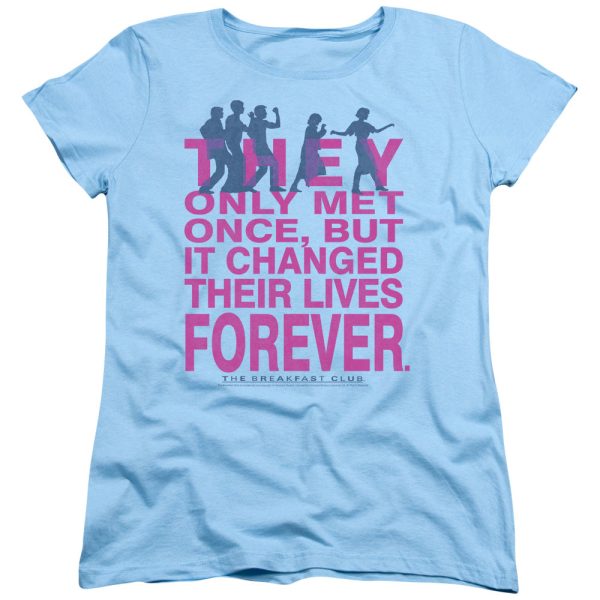 BREAKFAST CLUB : FOREVER S\S WOMENS TEE LIGHT BLUE XL Online now