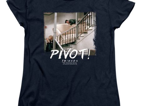 FRIENDS : PIVOT WOMENS SHORT SLEEVE Navy MD Sale