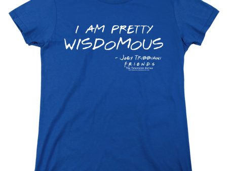 FRIENDS : WISDOMOUS WOMENS SHORT SLEEVE Royal Blue 2X For Sale