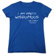 FRIENDS : WISDOMOUS WOMENS SHORT SLEEVE Royal Blue MD Fashion