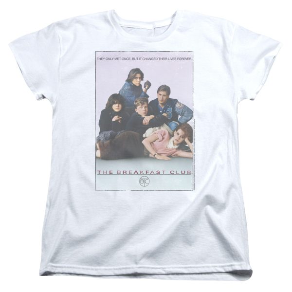 BREAKFAST CLUB : BREAKFAST CLUB POSTER S\S WOMENS TEE WHITE MD For Cheap