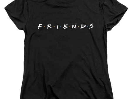 FRIENDS : LOGO WOMENS SHORT SLEEVE Black SM For Cheap