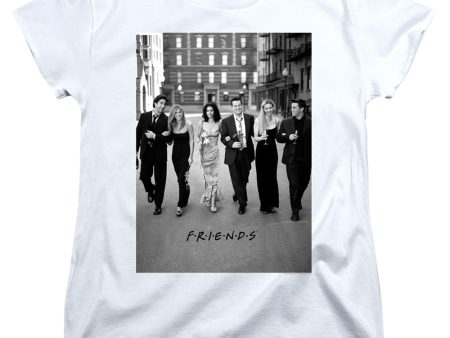 FRIENDS : WALK THE STREETS WOMENS SHORT SLEEVE White XL Online now