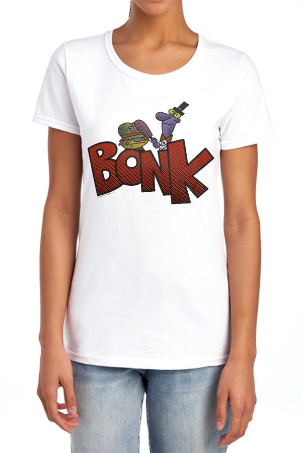 DEXTER S LABORATORY : BONK S\S WOMENS TEE ATHLETIC HEATHER 2X Fashion