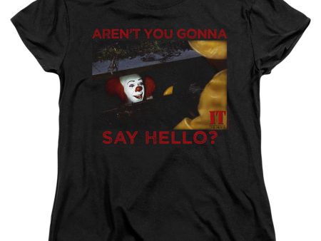 IT 1990 : HELLO WOMENS SHORT SLEEVE Black XL Cheap