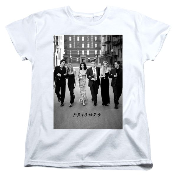 FRIENDS : WALK THE STREETS WOMENS SHORT SLEEVE White LG on Sale