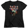 JUSTICE LEAGUE OF AMERICA : ROLL CALL S\S WOMENS TEE Black LG Online now