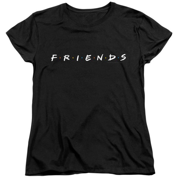 FRIENDS : LOGO WOMENS SHORT SLEEVE Black MD Discount