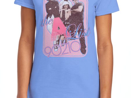 90210 : THE A LIST WOMEN S SHORT SLEEVE CAROLINA BLUE XL For Sale