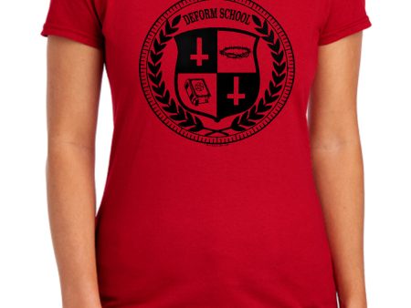 HELL FEST : DEFORM SCHOOL WOMENS SHORT SLEEVE Red 2X Online Sale