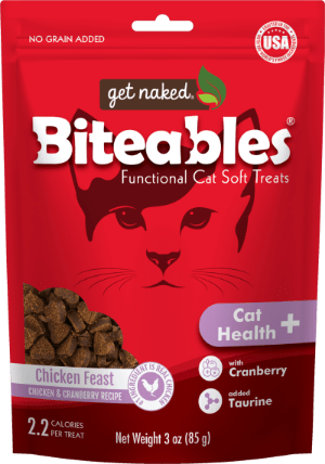 Get Naked® Biteables® Cat Health+ Functional Soft Treats Chicken Feast Online now