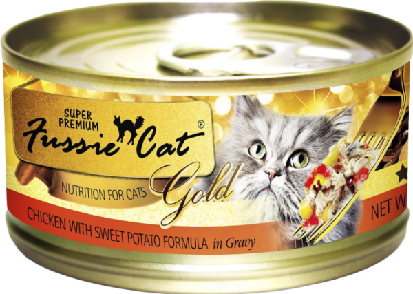 Fussie Cat Super Premium Chicken with Sweet Potato Formula in Gravy Canned Food Discount