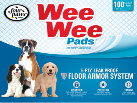 Four Paws Wee-Wee Pad Puppy Housebreaking Pads Hot on Sale