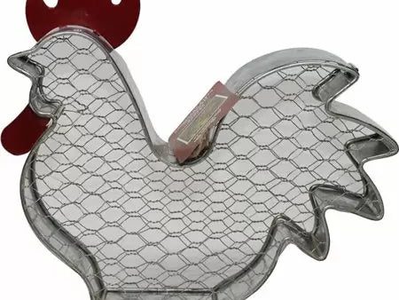 Audubon woodlink-Rustic Farmhouse Rooster Wire Peanut Feeder- Galvanized Hot on Sale