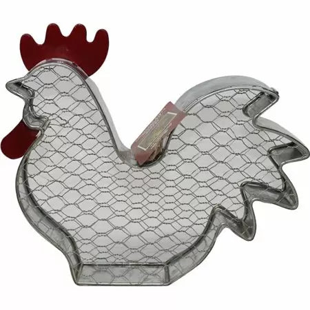 Audubon woodlink-Rustic Farmhouse Rooster Wire Peanut Feeder- Galvanized Hot on Sale