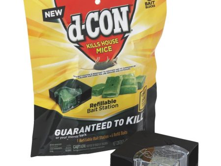 D-Con Refillable Corner Fit Mouse Bait Station (6-Refill) For Cheap